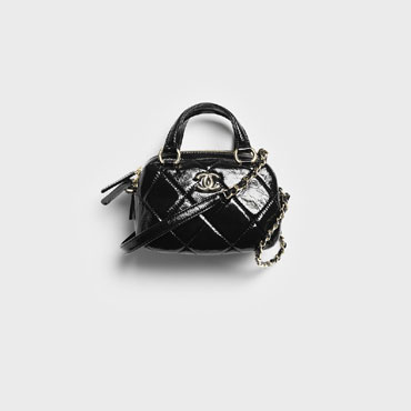 Chanel Mini bowling bag in black AS5536 B21393 94305