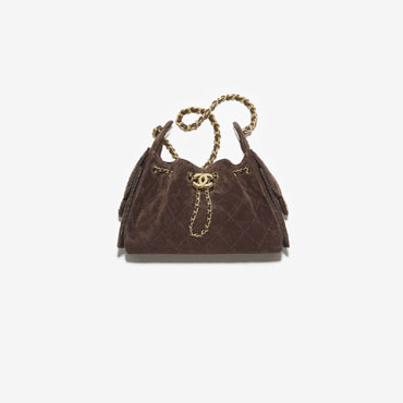 Chanel 25 mini handbag in dark brown AS5631 B18799 U3950