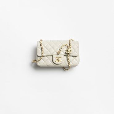 Chanel Mini flap bag in light gray AS5759 B21572 U2361