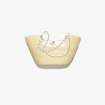 Chanel Large shopping bag in beige white AS5952 B22647 U6022