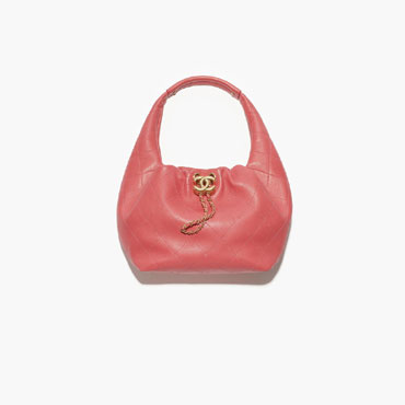 Chanel Hobo handbag in coral AS5976 B22897 U4539