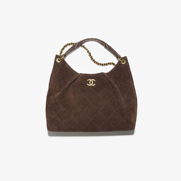 Chanel Maxi hobo bag in dark brown AS6016 B22708 U3950