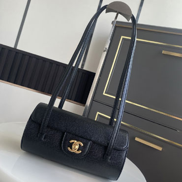 Chanel Small bowling bag Grained shiny calfskin gold metal AS6143 B23483 94035