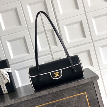 Chanel Large bowling bag gold-tone metal AS6181 B23794 U9310