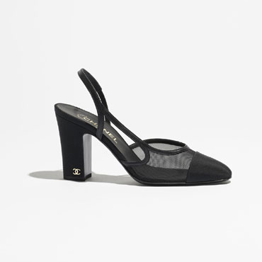 Chanel Slingbacks Mesh grosgrain G45509 B23534 94305