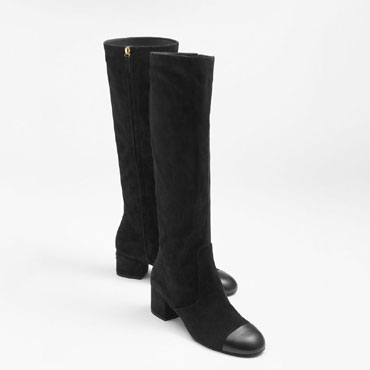 Chanel High Boots Suede Calfskin Lambskin G45903 B17982 94305