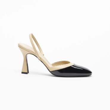 Chanel Slingbacks Lambskin patent calfskin G47175 B24239 U9675