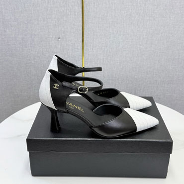 Chanel Mary Janes Black White G47287 B24815 UB005