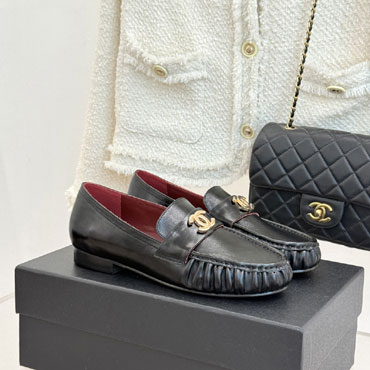 Chanel Moccasins Black G47396 B24961 94305