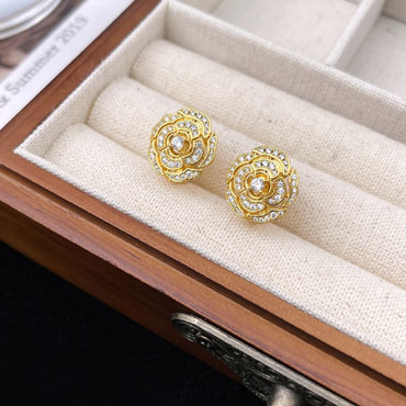 Chanel Bouton de Camelia earrings J12038