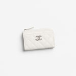 Chanel Card holder in white AP3732 B21489 10601