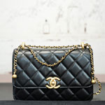Chanel Small flap bag calfskin gold-tone metal AS2649 B05973 94305