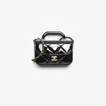 Chanel Mini flap bag with top handle in black AS5805 B21985 94305