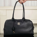 Chanel Large bowling bag Calfskin gold-tone metal AS6211 B23874 94305