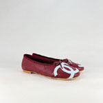 Chanel Ballet flats Burgundy Light Blue G47163 X01000 U8991
