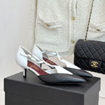 Chanel Mary Janes White Black G47202 X01000 U9581