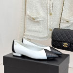 Chanel Ballet flats White Black G47289 B24815 UB012