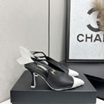 Chanel Slingbacks Black White G47323 X01000 UB127