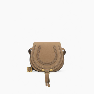 Chloe Mini Marcie round bag in small grain calfskin 3P0580-161-174