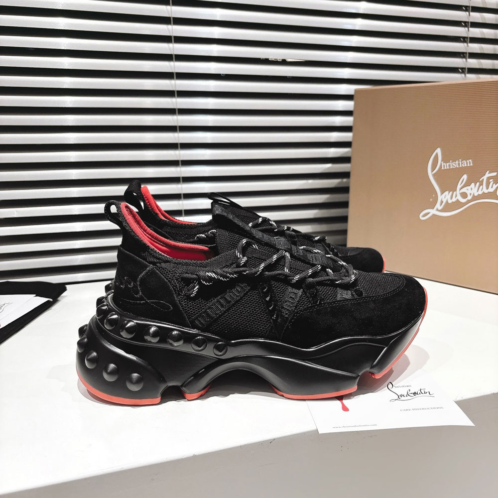 Christian Louboutin Trailnrun Running Sneakers in Black 1250162BK01: Image 2