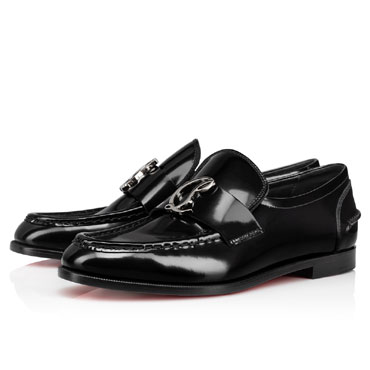 Christian Louboutin CL Moc Loafers Calf leather Black 1230355B439