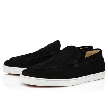 Christian Louboutin Varsiboat Boat shoes Leather Black 1230960BK01