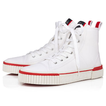 Christian Louboutin Pedro High-top sneakers Fabric White 3230486WH01