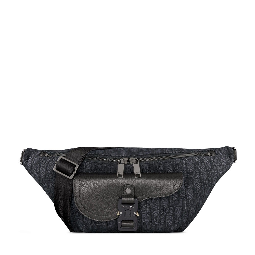 Saddle Belt Bag Black Dior Oblique Jacquard 1ADBO084YKS H03E: Image 1