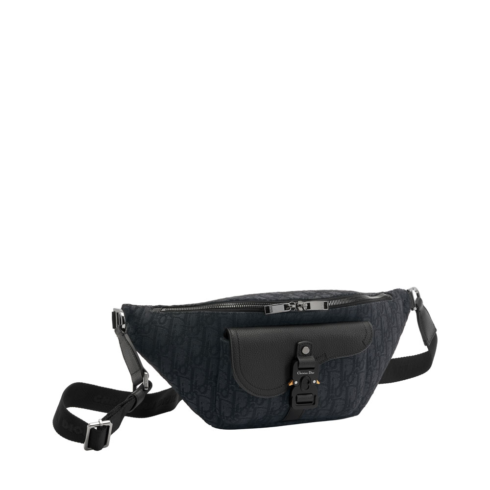 Saddle Belt Bag Black Dior Oblique Jacquard 1ADBO084YKS H03E: Image 2