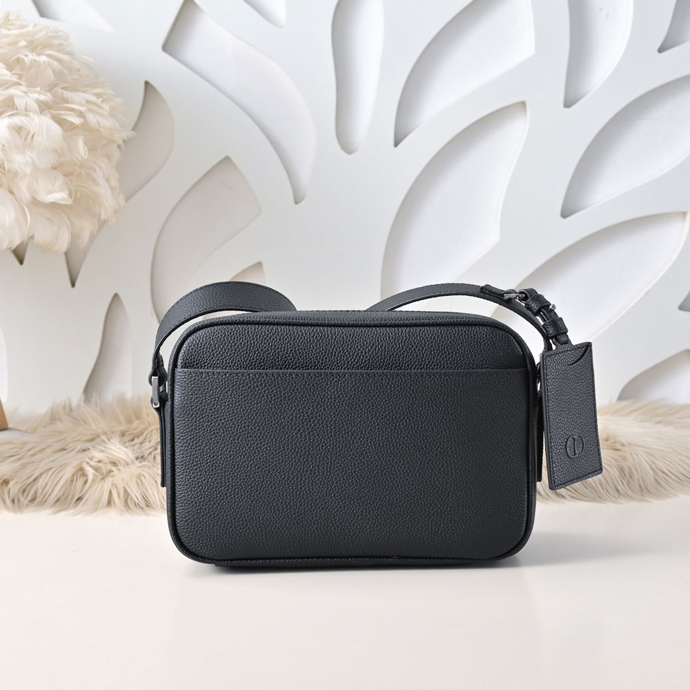 Dior CD Icon Zipped Messenger Bag Matte Grained Calfskin 1ICPO378IDC H08G: Image 3