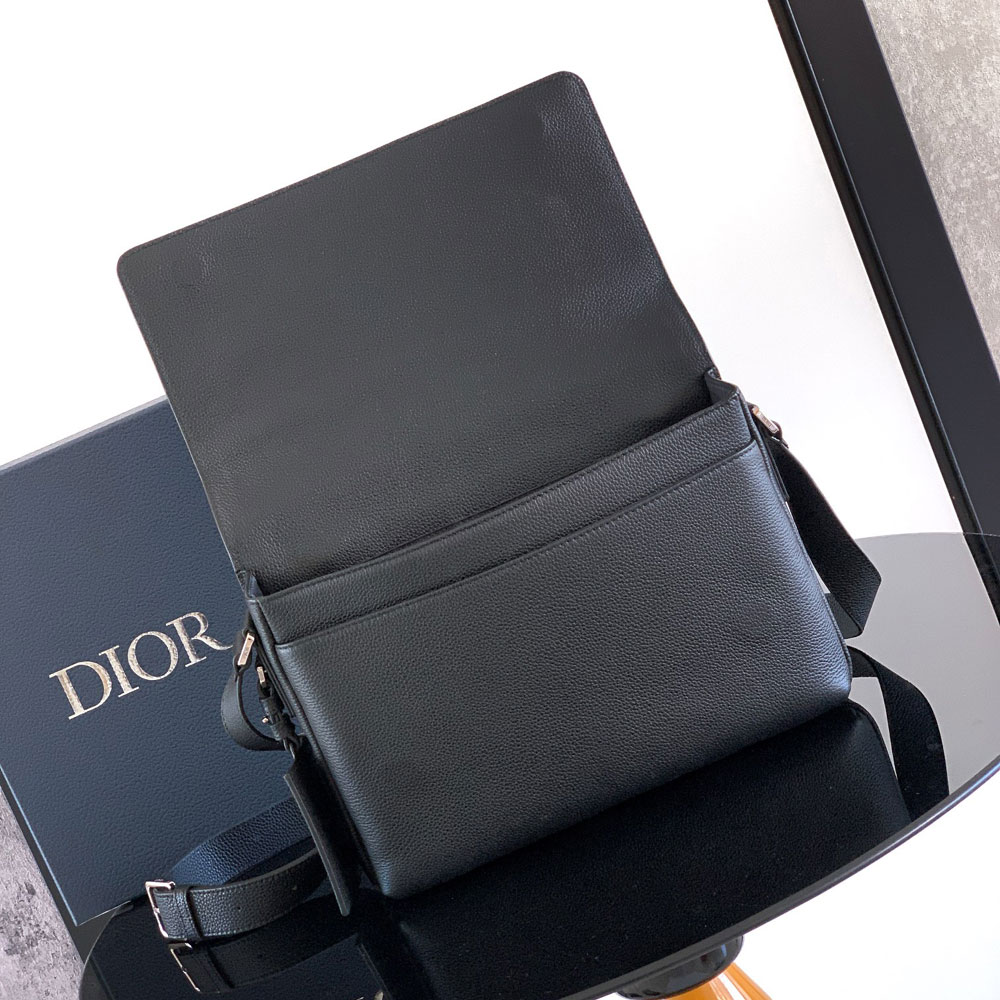 Dior CD Icon Messenger Bag with Flap Gris Flanelle 1ICPO402IDC H08G: Image 3