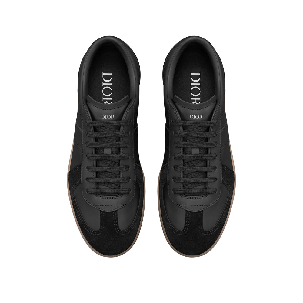 Dior B01 Matchpoint Sneaker Black Smooth Calfskin and Black Suede 3SN328ZRH H978: Image 2