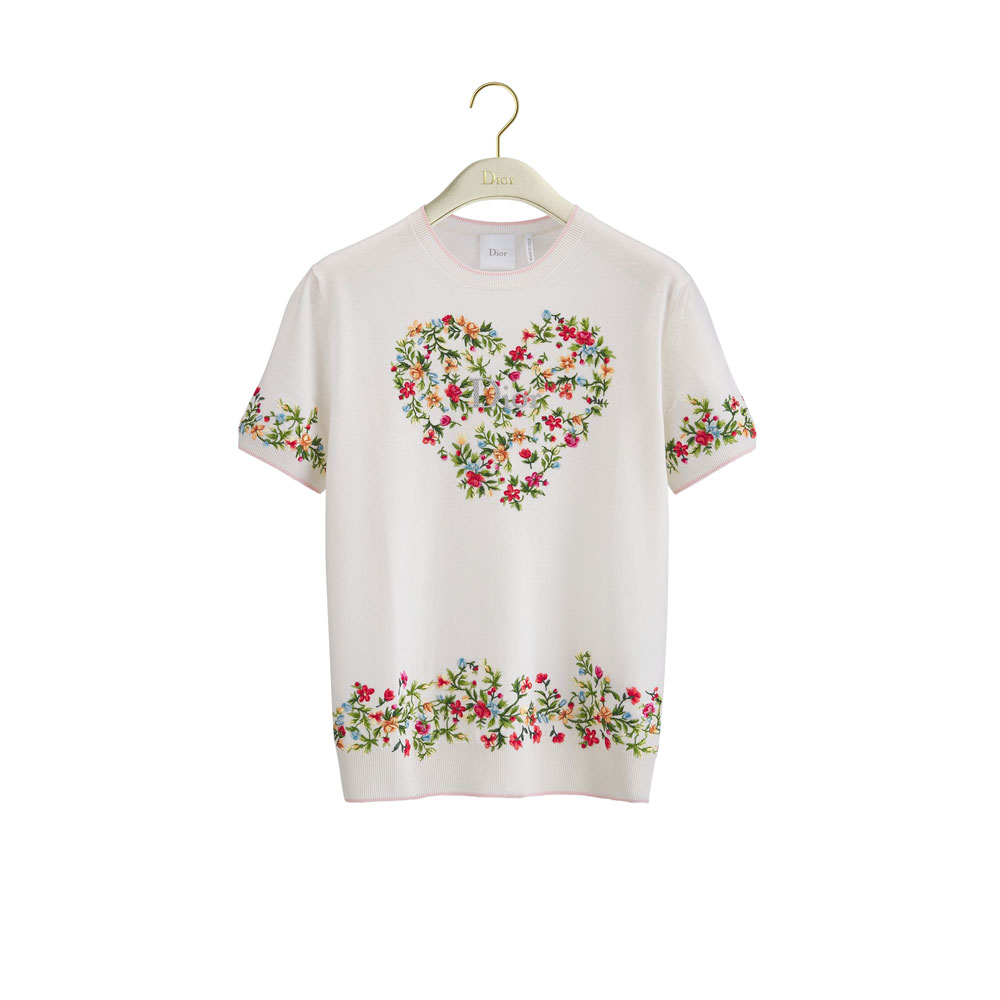 Dioramour Short Sleeved Embroidered Sweater 624S42A1018 X0838: Image 1