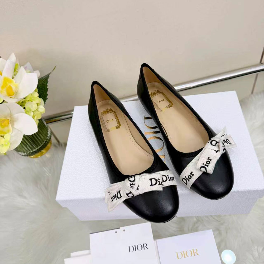Dior JAdior Ballet Flat Black Lambskin KCF202LAB S900: Image 1