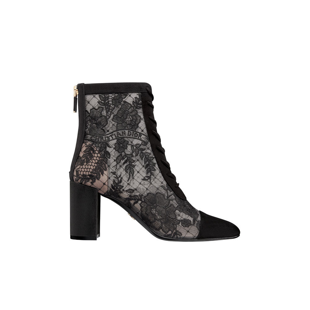 Dior Naughtily-D Heeled Ankle Boot Transparent Mesh KCI952ROY S900: Image 1