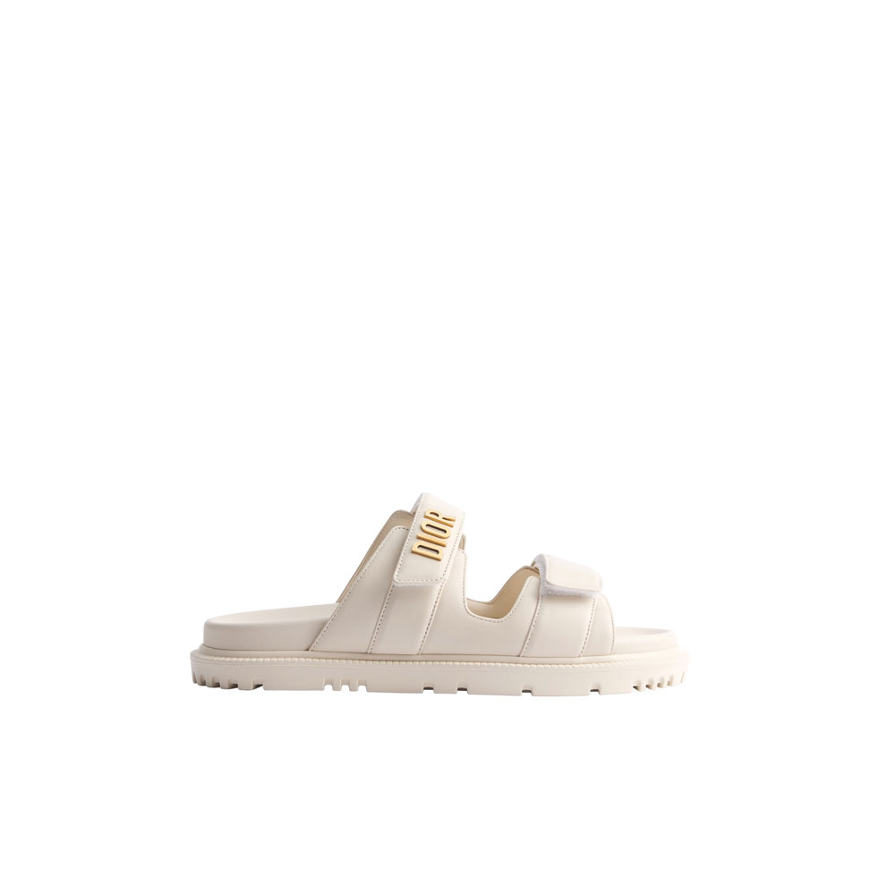 Dioract Slide White Lambskin KCQ718LAB S03W: Image 1