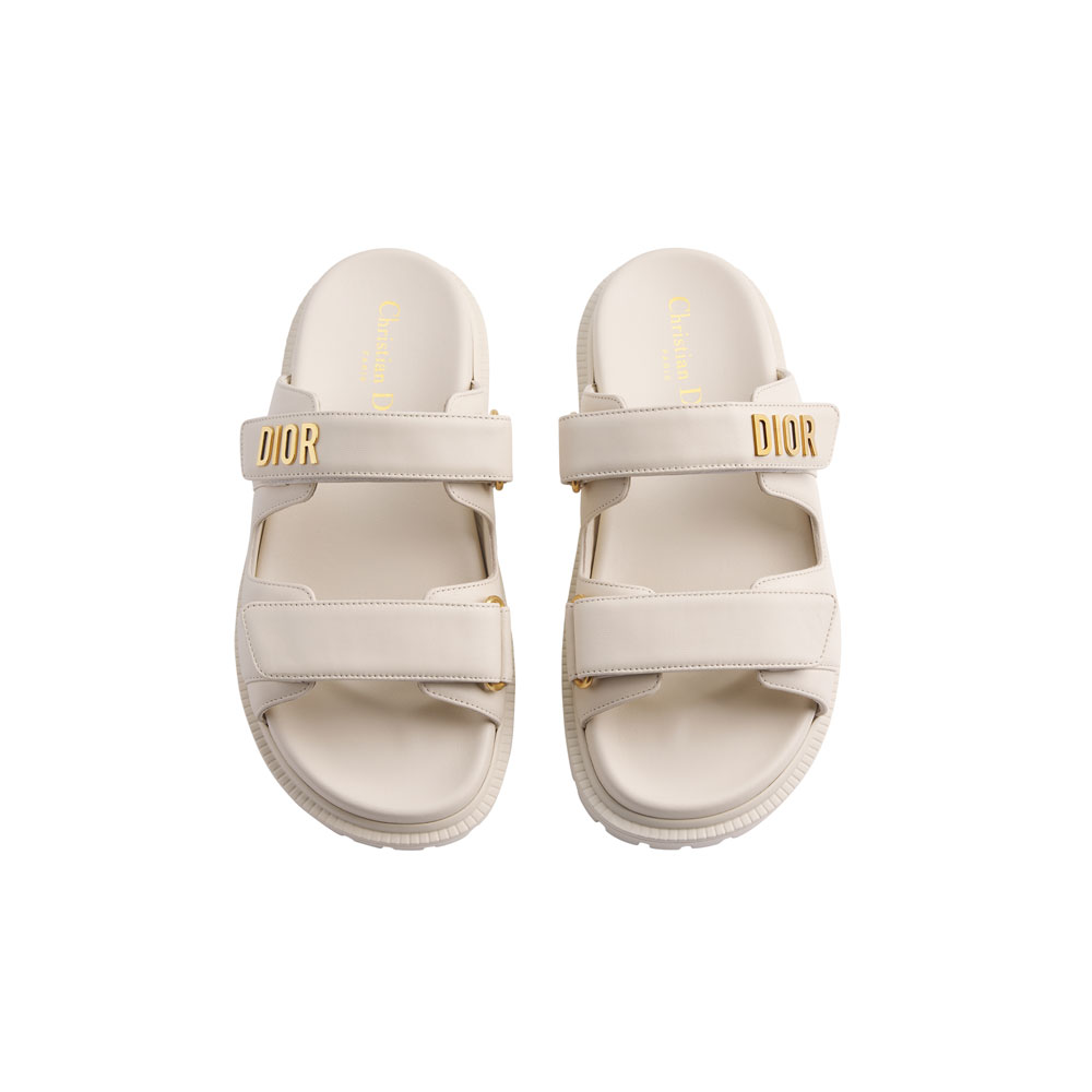 Dioract Slide White Lambskin KCQ718LAB S03W: Image 2