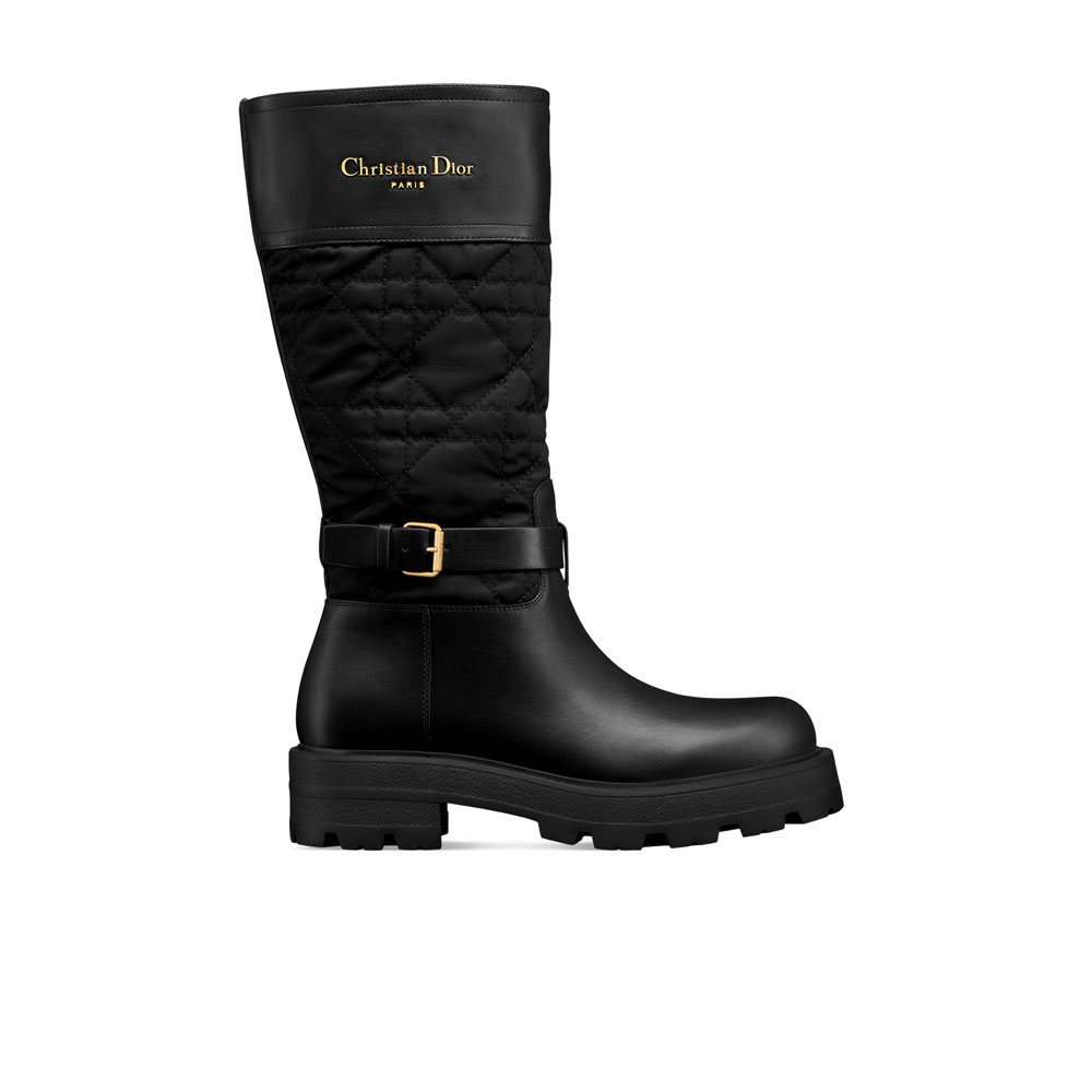 Dior D-Town Boot Black Calfskin and Nylon KCT210CGN S900: Image 1