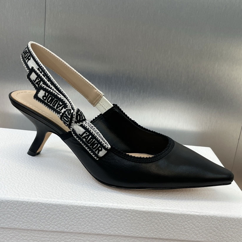 Dior JAdior Slingback Pump Black Calfskin KCV024CEY S900: Image 1