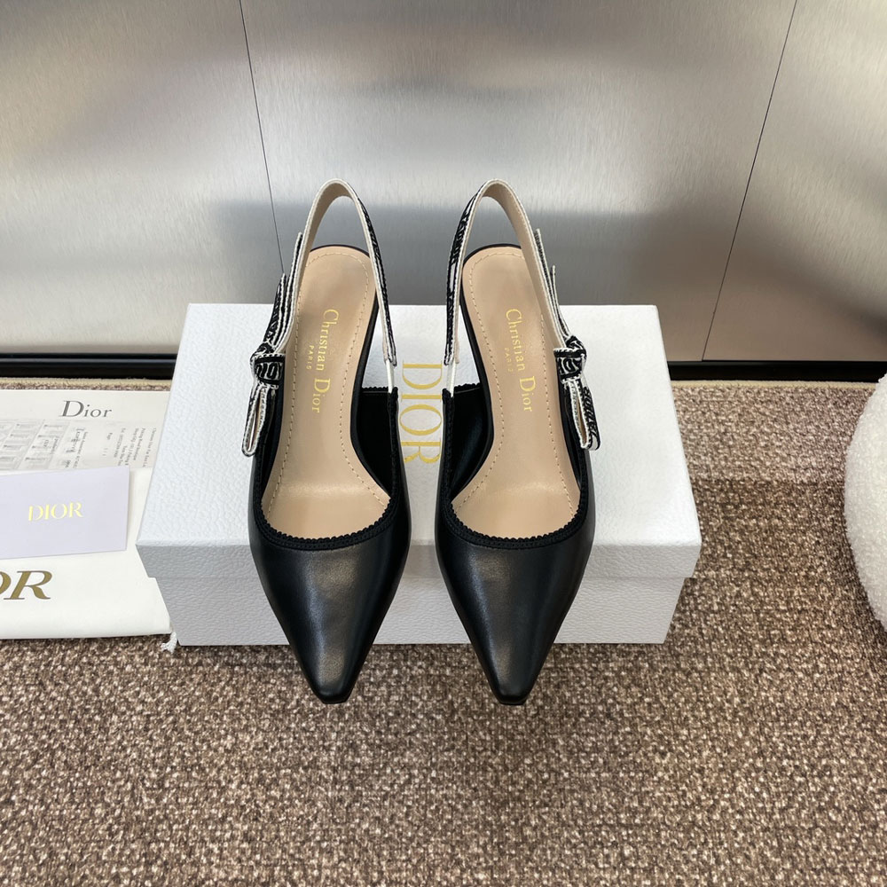 Dior JAdior Slingback Pump Black Calfskin KCV024CEY S900: Image 2