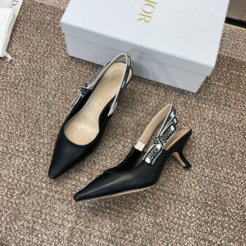 Dior JAdior Slingback Pump Black Calfskin KCV024CEY S900: Image 3