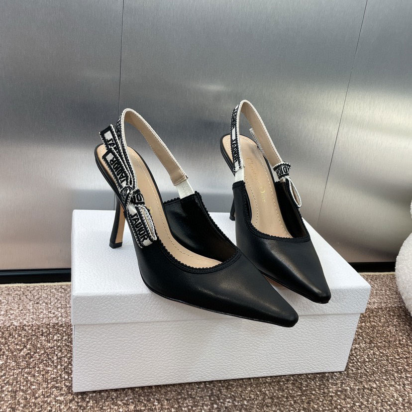 Dior JAdior Slingback Pump Black Calfskin KCV025CEY S900: Image 2