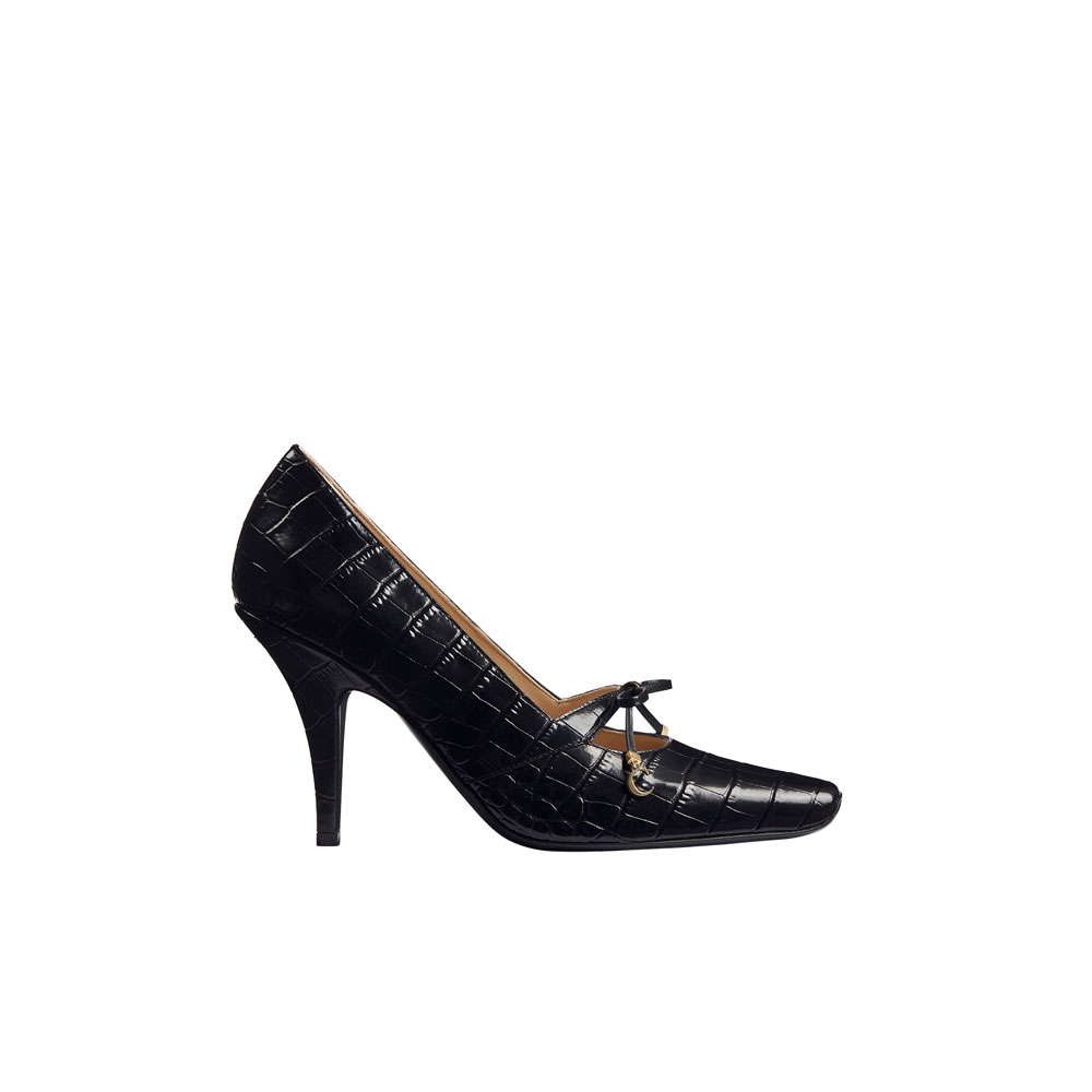 Dior Muse Pump Black Calfskin Printed with Crocodile Motif KCV536VCR S900: Image 1
