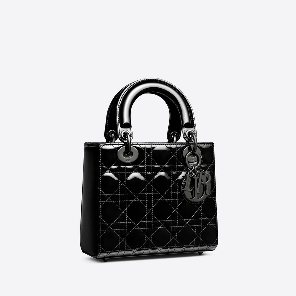 Small Lady Dior Bag Ultraglossy Patent Cannage Calf M0531NWDD M900: Image 2