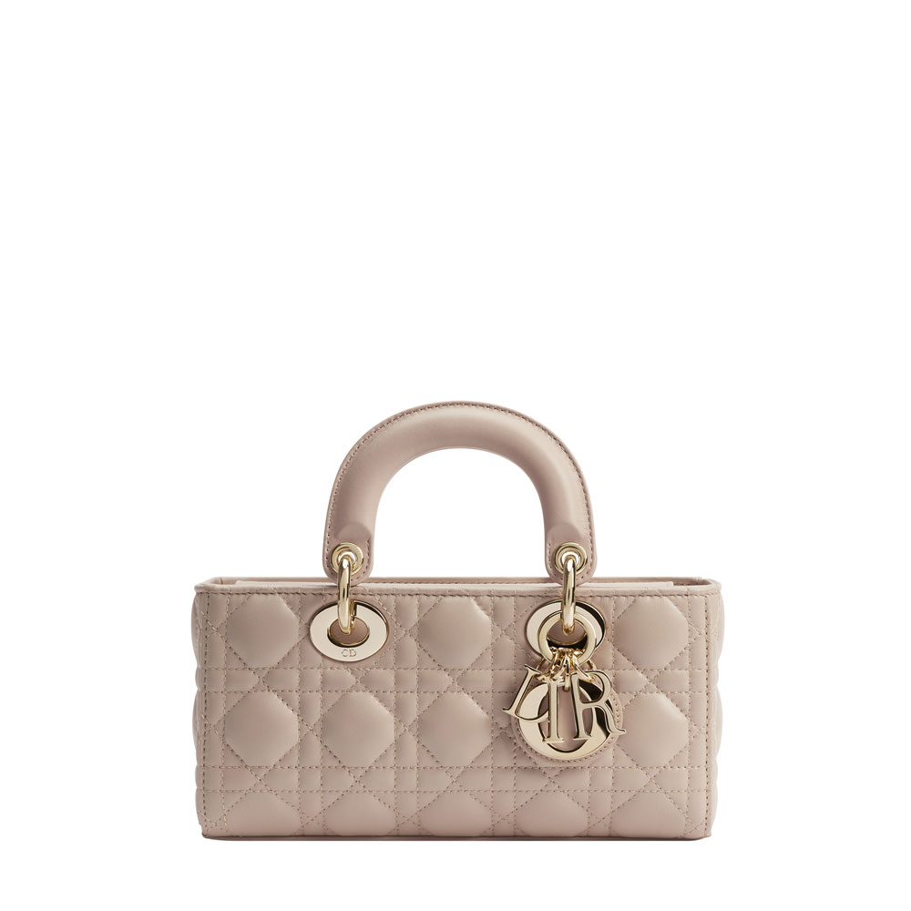 Dior Small Lady D-Joy Bag Powder Beige Cannage Lambskin M0613ONGE M51U: Image 1