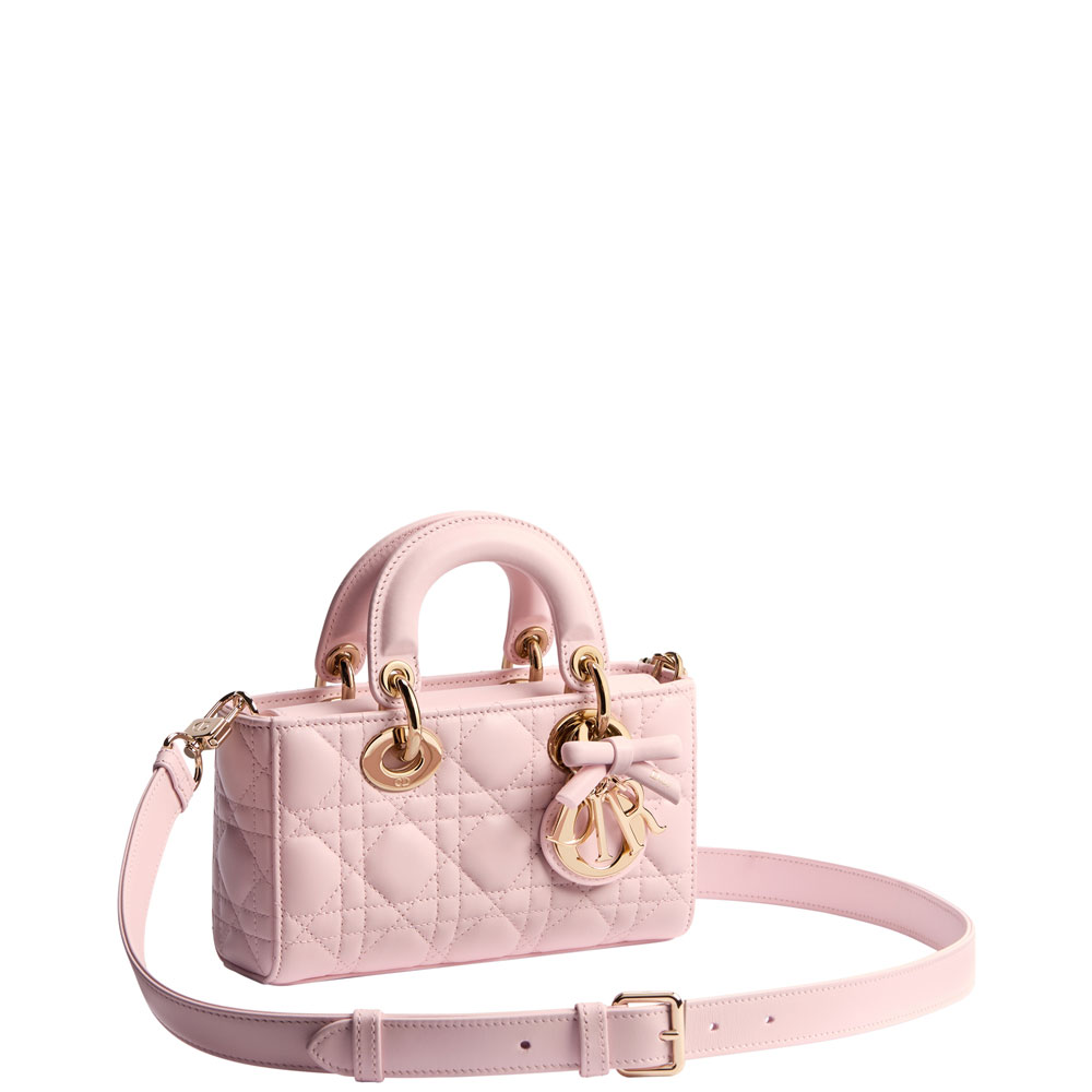 Dior Mini Lady D-Joy Bag Rose Soupir Cannage Lambskin M0636OUQA M19N: Image 2