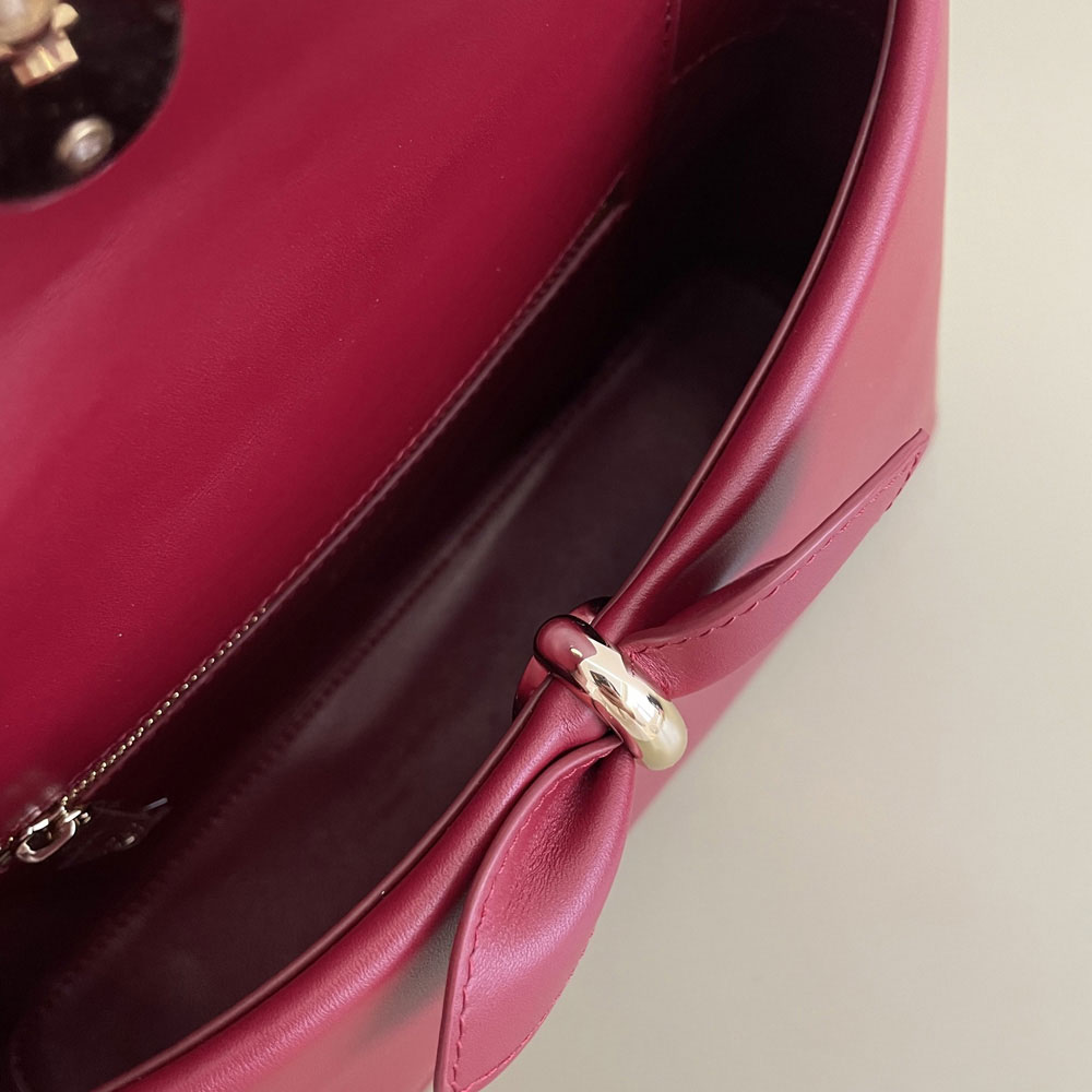 Small Dior Cigale Bag in Burgundy Calfskin Leather M0737OHJU M42R: Image 4