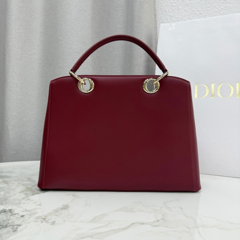 Dior Cigale Bag in Burgundy Calfskin Leather M0738OHJU M42R: Image 2