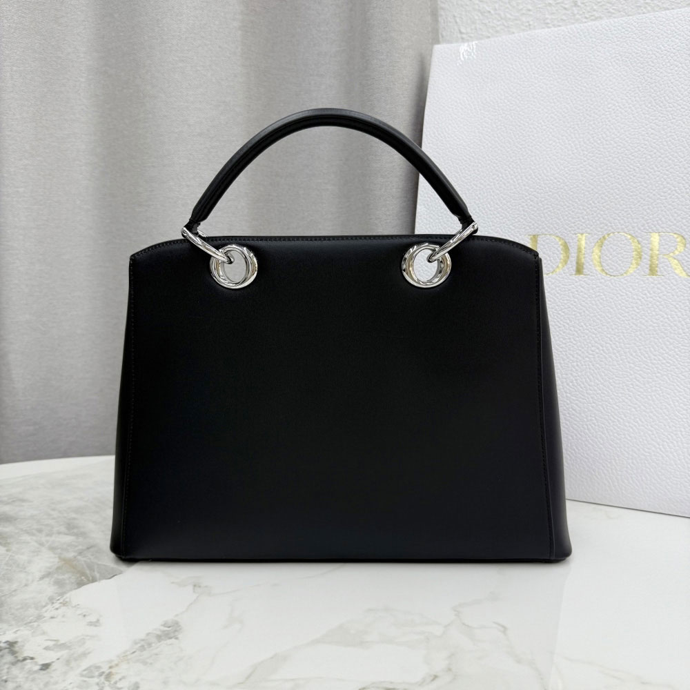 Dior Cigale Bag in Black Calfskin Leather M0738OHJU M900: Image 2