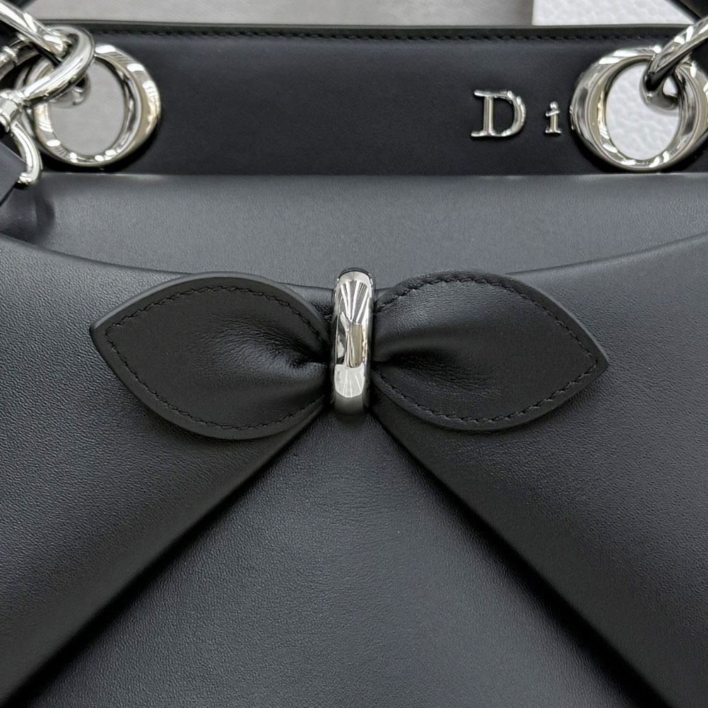 Dior Cigale Bag in Black Calfskin Leather M0738OHJU M900: Image 3